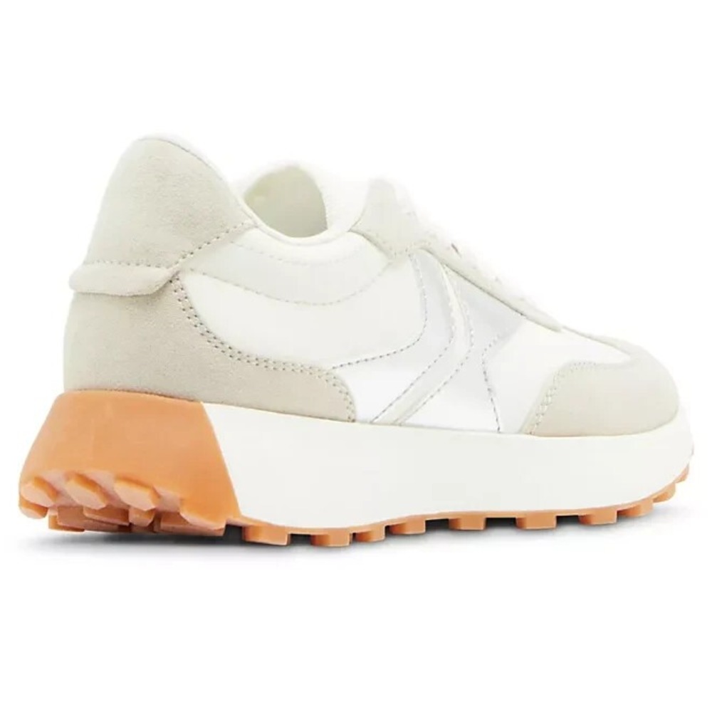 Steve Madden Women's Athletic Jogger Sneaker Size 8 Taupe/Silver - Picture 3 of 7